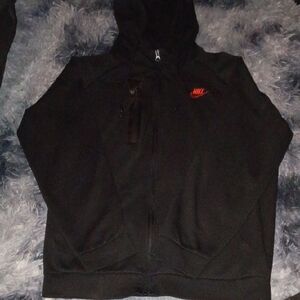 Nike Black Zip-Up Hoodie Tech